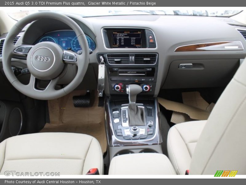 Glacier White Metallic / Pistachio Beige 2015 Audi Q5 3.0 TDI Premium Plus quattro