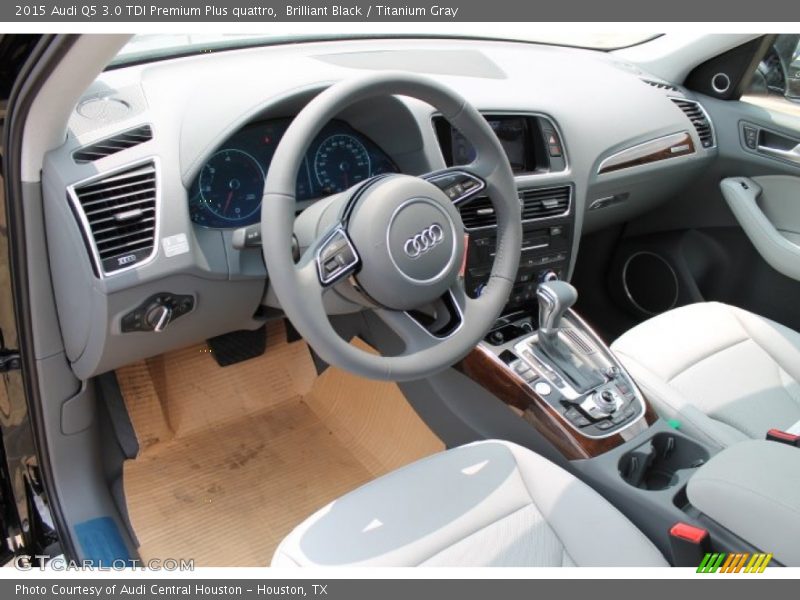 Brilliant Black / Titanium Gray 2015 Audi Q5 3.0 TDI Premium Plus quattro