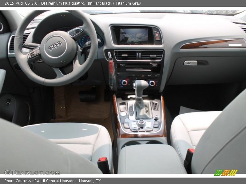Brilliant Black / Titanium Gray 2015 Audi Q5 3.0 TDI Premium Plus quattro