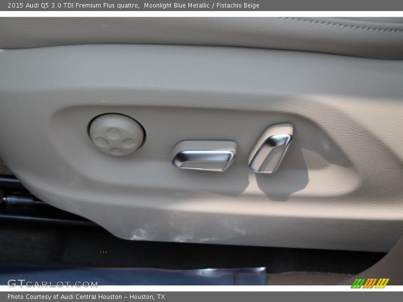 Moonlight Blue Metallic / Pistachio Beige 2015 Audi Q5 3.0 TDI Premium Plus quattro