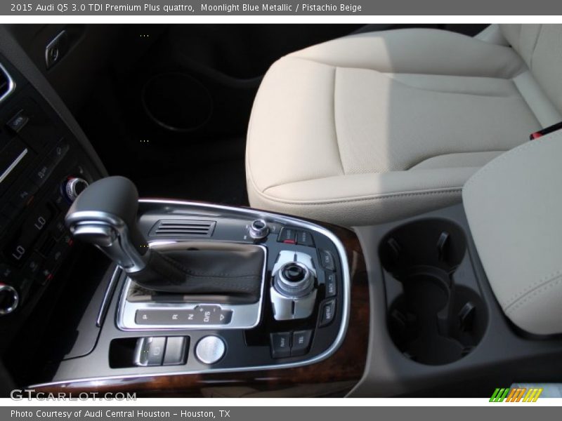 Moonlight Blue Metallic / Pistachio Beige 2015 Audi Q5 3.0 TDI Premium Plus quattro