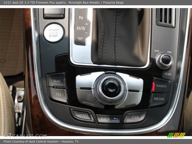 Moonlight Blue Metallic / Pistachio Beige 2015 Audi Q5 3.0 TDI Premium Plus quattro