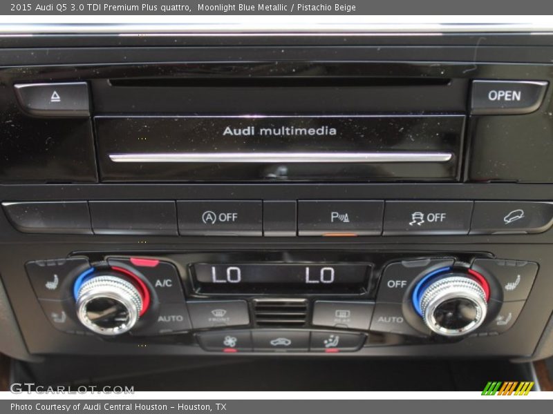 Moonlight Blue Metallic / Pistachio Beige 2015 Audi Q5 3.0 TDI Premium Plus quattro