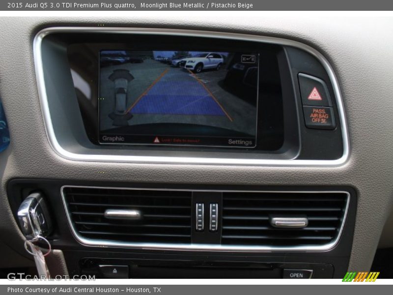 Moonlight Blue Metallic / Pistachio Beige 2015 Audi Q5 3.0 TDI Premium Plus quattro
