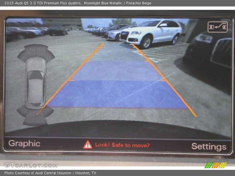 Moonlight Blue Metallic / Pistachio Beige 2015 Audi Q5 3.0 TDI Premium Plus quattro