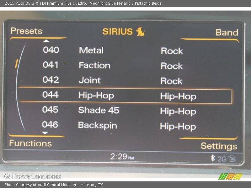 Moonlight Blue Metallic / Pistachio Beige 2015 Audi Q5 3.0 TDI Premium Plus quattro