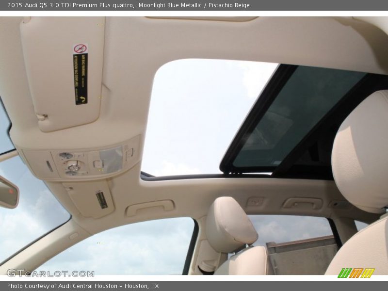 Moonlight Blue Metallic / Pistachio Beige 2015 Audi Q5 3.0 TDI Premium Plus quattro