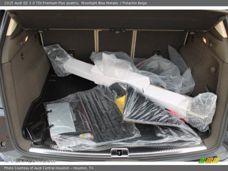 Moonlight Blue Metallic / Pistachio Beige 2015 Audi Q5 3.0 TDI Premium Plus quattro