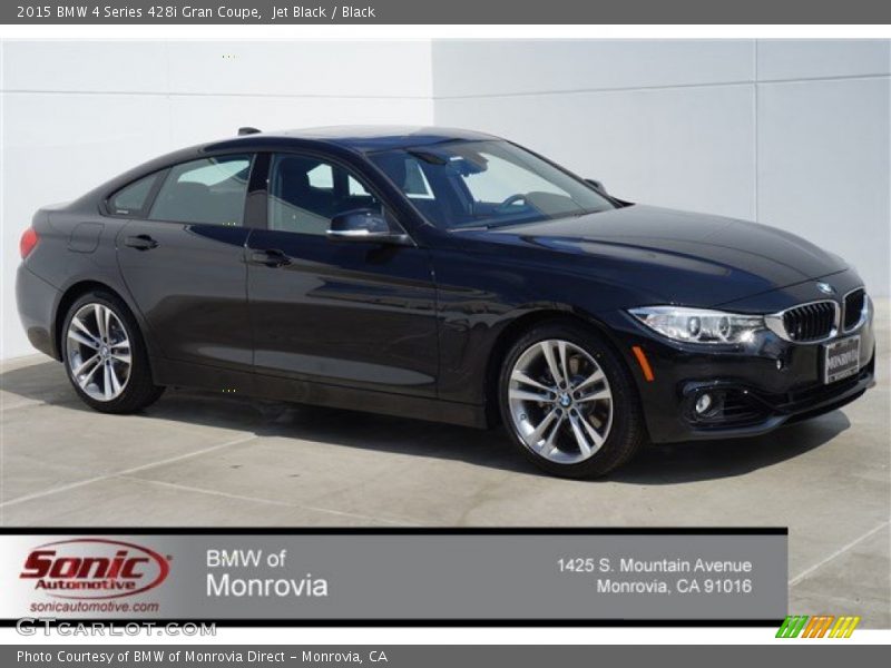 Jet Black / Black 2015 BMW 4 Series 428i Gran Coupe