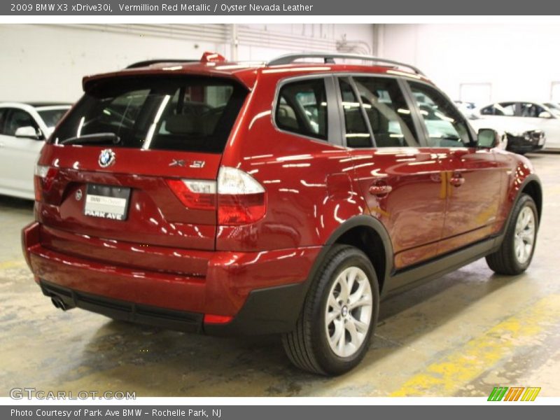 Vermillion Red Metallic / Oyster Nevada Leather 2009 BMW X3 xDrive30i