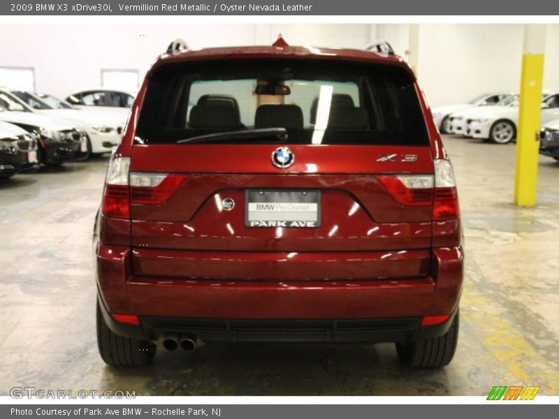 Vermillion Red Metallic / Oyster Nevada Leather 2009 BMW X3 xDrive30i