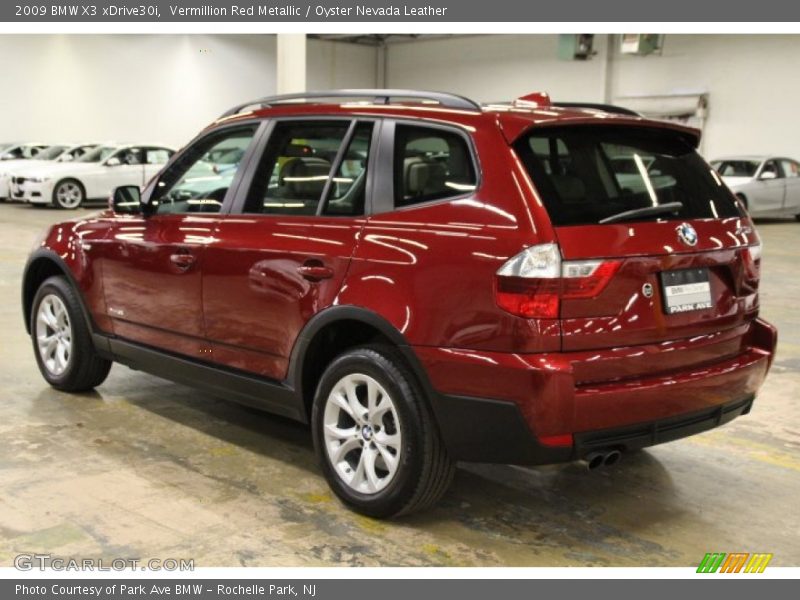 Vermillion Red Metallic / Oyster Nevada Leather 2009 BMW X3 xDrive30i