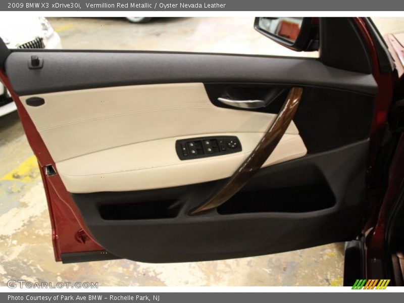 Vermillion Red Metallic / Oyster Nevada Leather 2009 BMW X3 xDrive30i