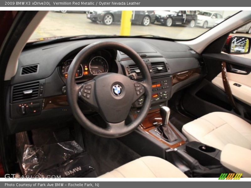 Vermillion Red Metallic / Oyster Nevada Leather 2009 BMW X3 xDrive30i