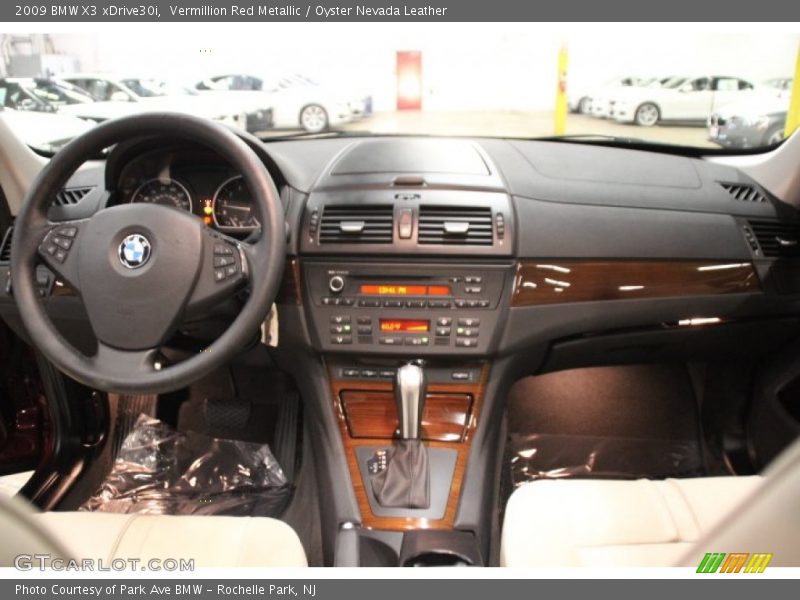 Vermillion Red Metallic / Oyster Nevada Leather 2009 BMW X3 xDrive30i
