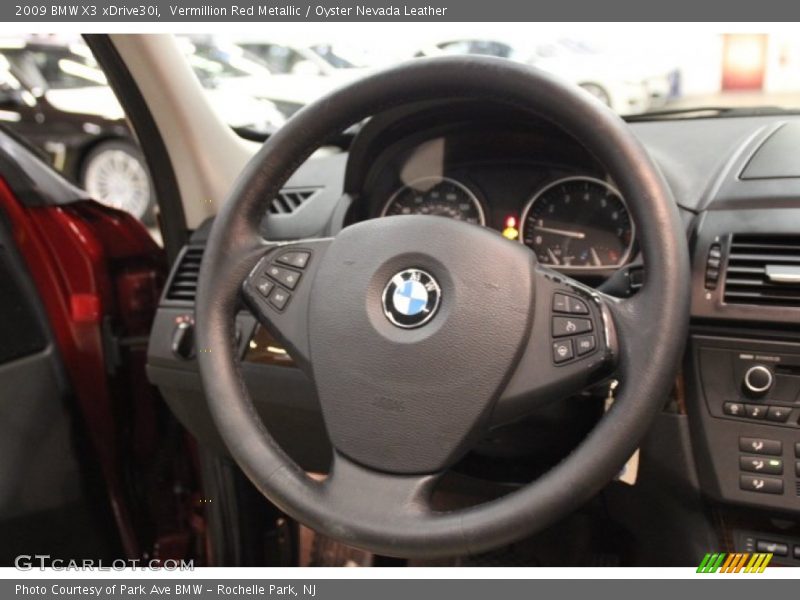 Vermillion Red Metallic / Oyster Nevada Leather 2009 BMW X3 xDrive30i