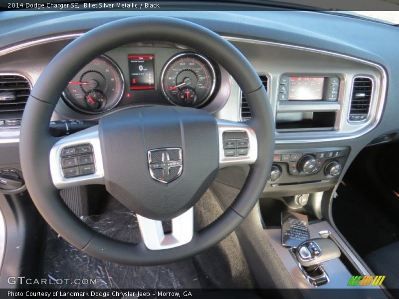 Billet Silver Metallic / Black 2014 Dodge Charger SE