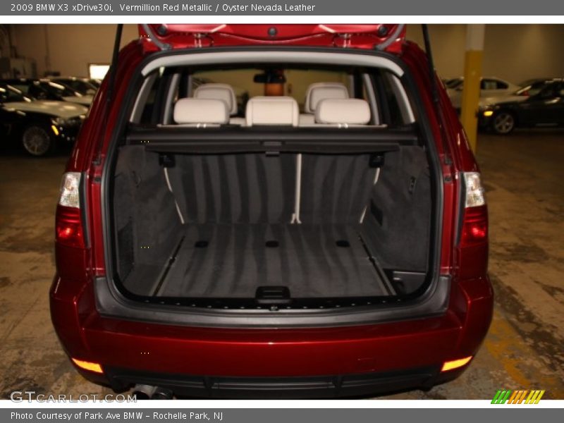 Vermillion Red Metallic / Oyster Nevada Leather 2009 BMW X3 xDrive30i