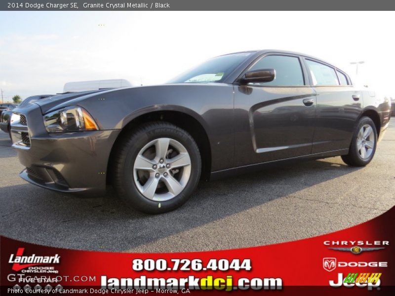 Granite Crystal Metallic / Black 2014 Dodge Charger SE