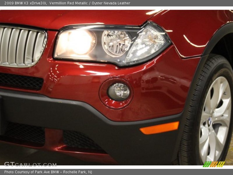 Vermillion Red Metallic / Oyster Nevada Leather 2009 BMW X3 xDrive30i