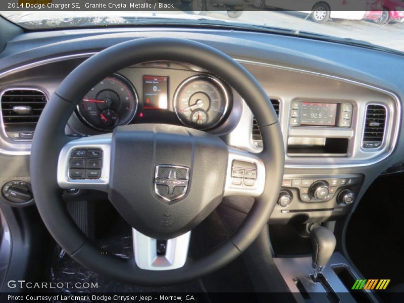 Granite Crystal Metallic / Black 2014 Dodge Charger SE