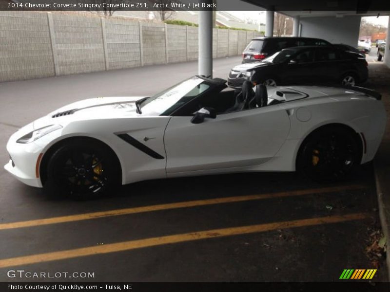 Arctic White / Jet Black 2014 Chevrolet Corvette Stingray Convertible Z51
