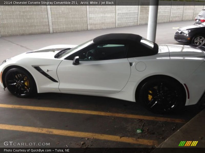 Arctic White / Jet Black 2014 Chevrolet Corvette Stingray Convertible Z51