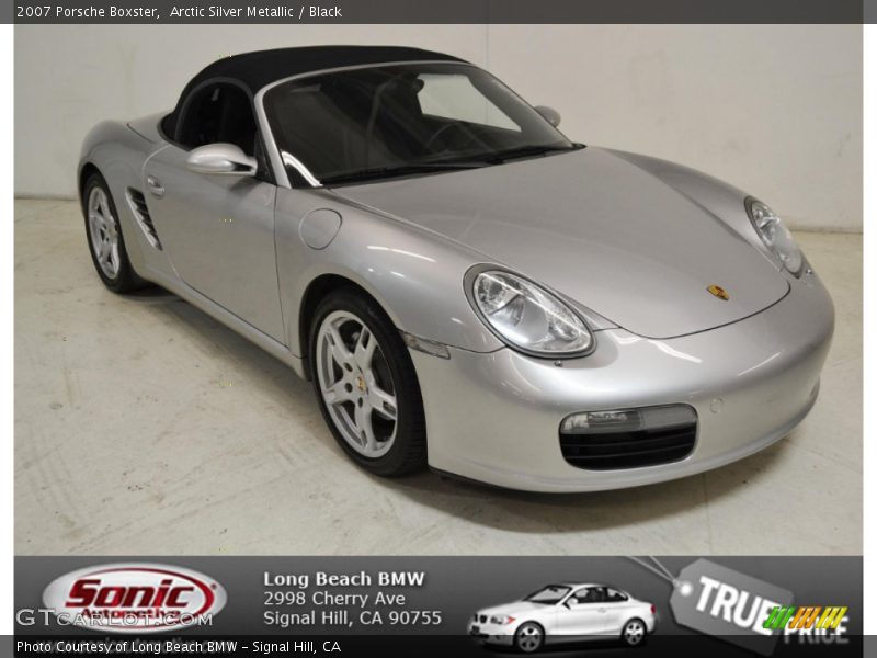 Arctic Silver Metallic / Black 2007 Porsche Boxster