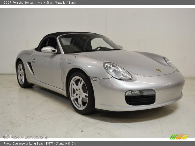 Arctic Silver Metallic / Black 2007 Porsche Boxster