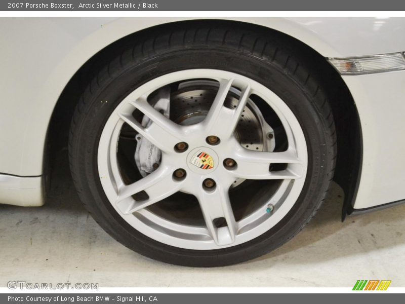 Arctic Silver Metallic / Black 2007 Porsche Boxster