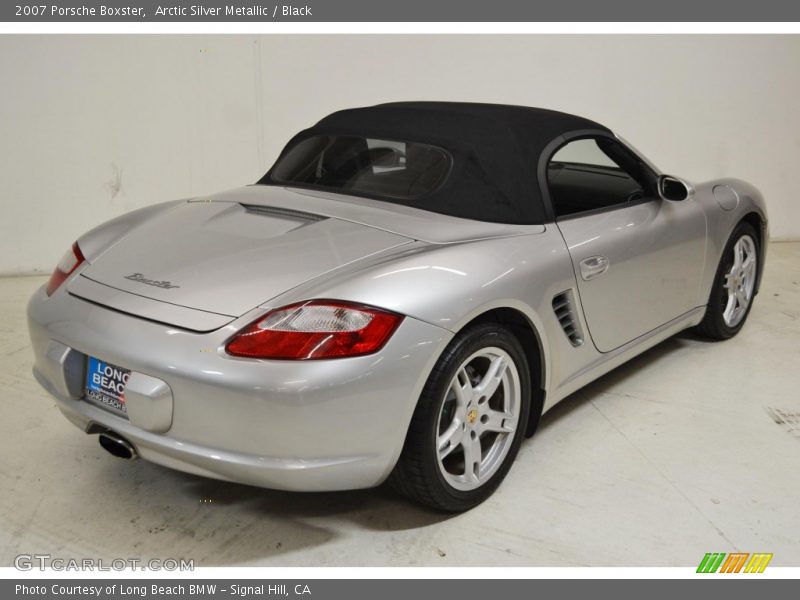 Arctic Silver Metallic / Black 2007 Porsche Boxster