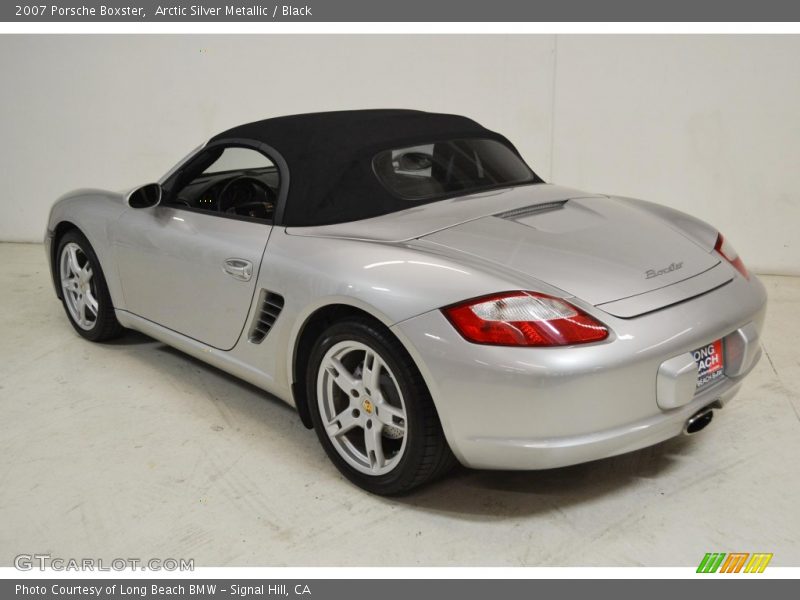Arctic Silver Metallic / Black 2007 Porsche Boxster