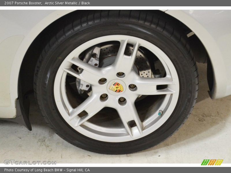 Arctic Silver Metallic / Black 2007 Porsche Boxster