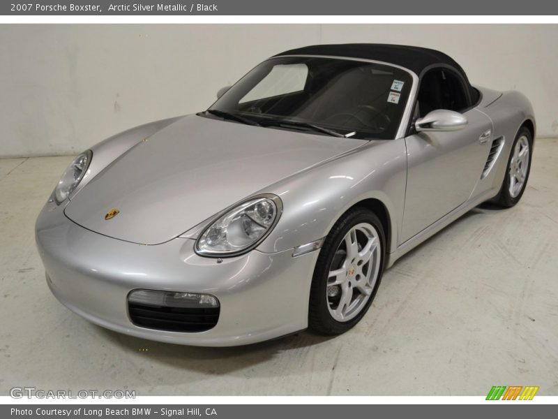 Arctic Silver Metallic / Black 2007 Porsche Boxster