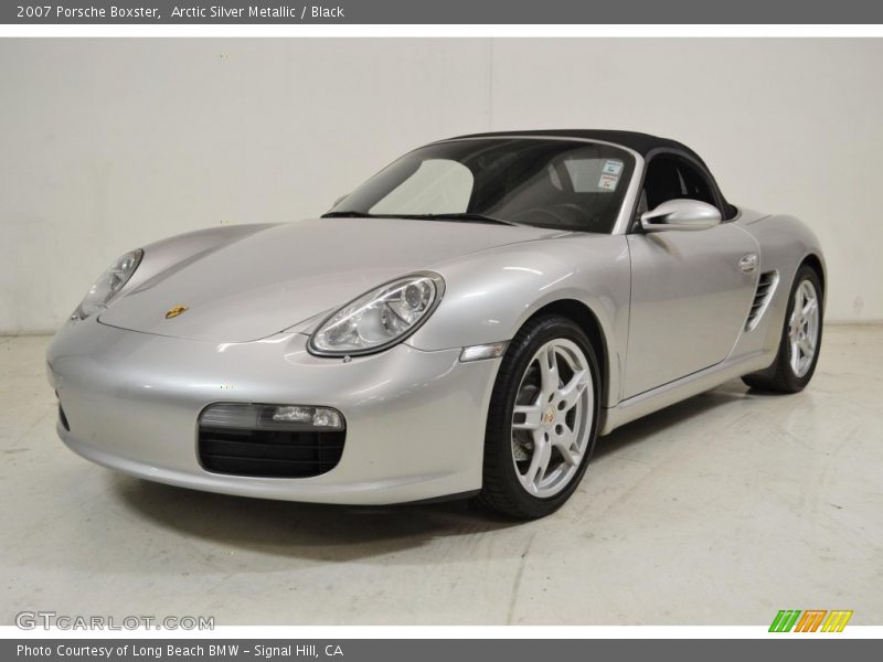 Arctic Silver Metallic / Black 2007 Porsche Boxster