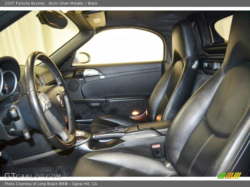 Arctic Silver Metallic / Black 2007 Porsche Boxster