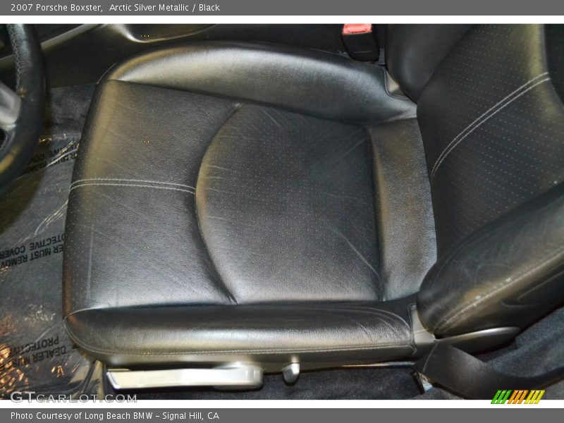 Arctic Silver Metallic / Black 2007 Porsche Boxster