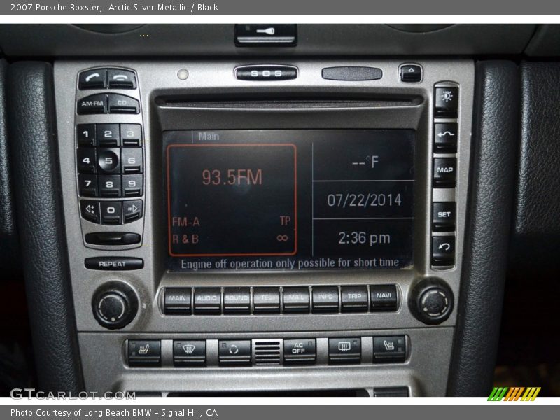 Arctic Silver Metallic / Black 2007 Porsche Boxster
