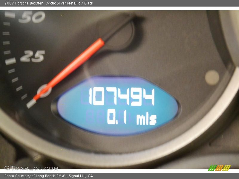 Arctic Silver Metallic / Black 2007 Porsche Boxster