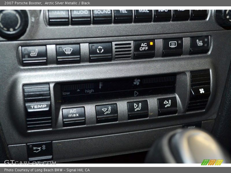 Arctic Silver Metallic / Black 2007 Porsche Boxster