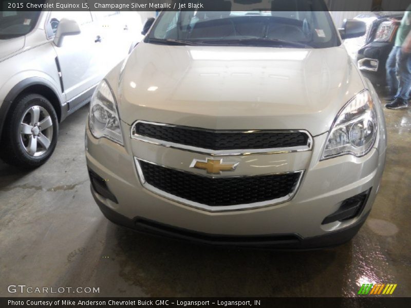 Champagne Silver Metallic / Jet Black 2015 Chevrolet Equinox LS