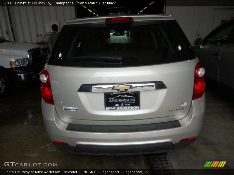 Champagne Silver Metallic / Jet Black 2015 Chevrolet Equinox LS