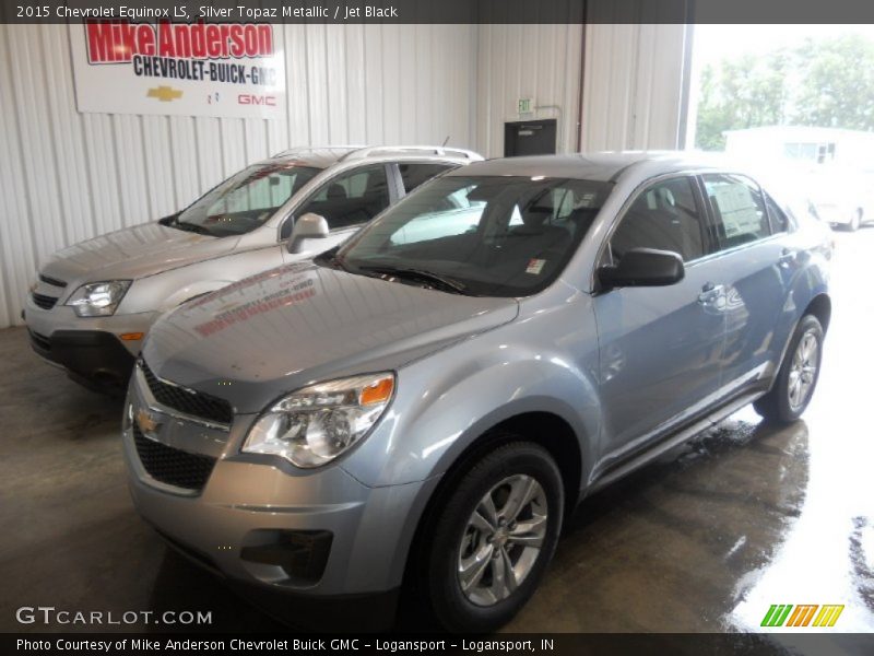 Silver Topaz Metallic / Jet Black 2015 Chevrolet Equinox LS
