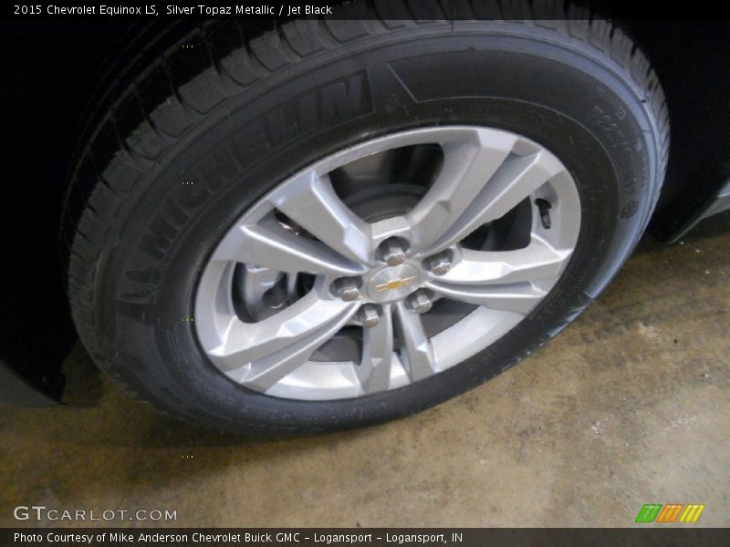Silver Topaz Metallic / Jet Black 2015 Chevrolet Equinox LS