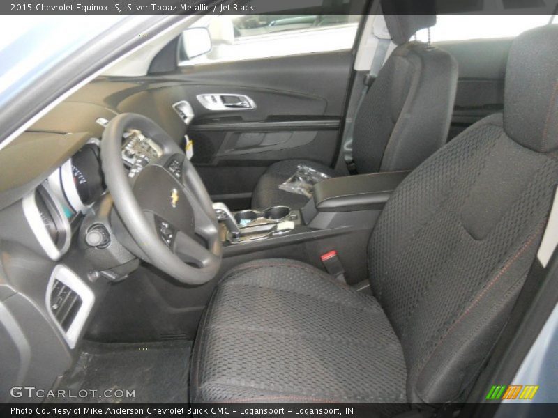 Silver Topaz Metallic / Jet Black 2015 Chevrolet Equinox LS