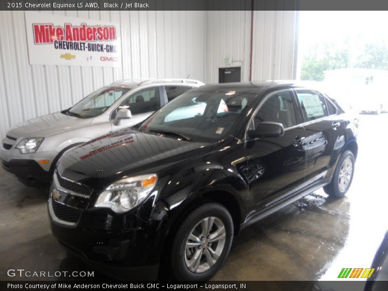 Black / Jet Black 2015 Chevrolet Equinox LS AWD