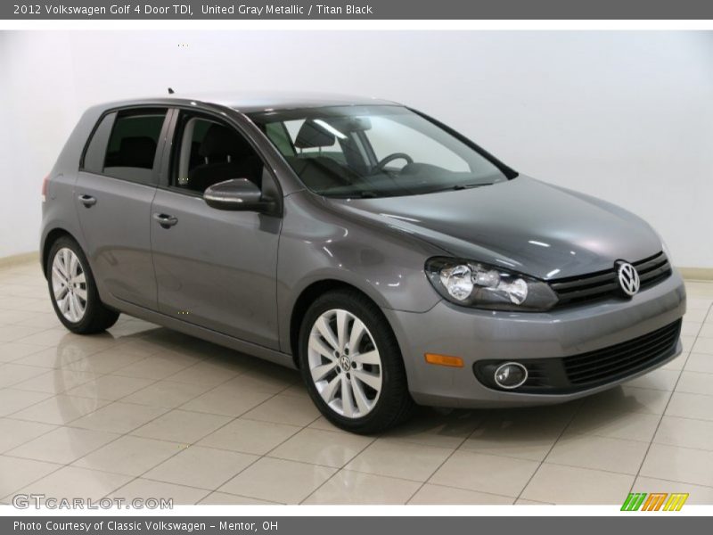 United Gray Metallic / Titan Black 2012 Volkswagen Golf 4 Door TDI