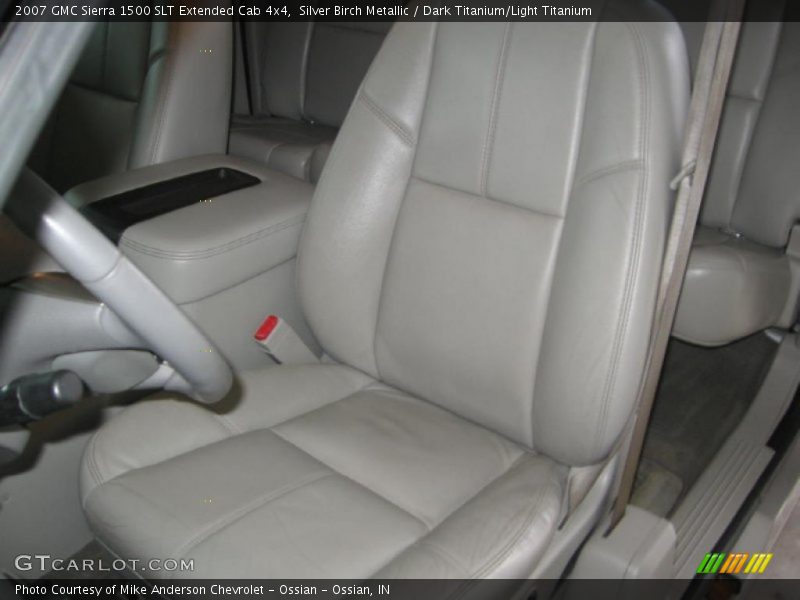 Silver Birch Metallic / Dark Titanium/Light Titanium 2007 GMC Sierra 1500 SLT Extended Cab 4x4