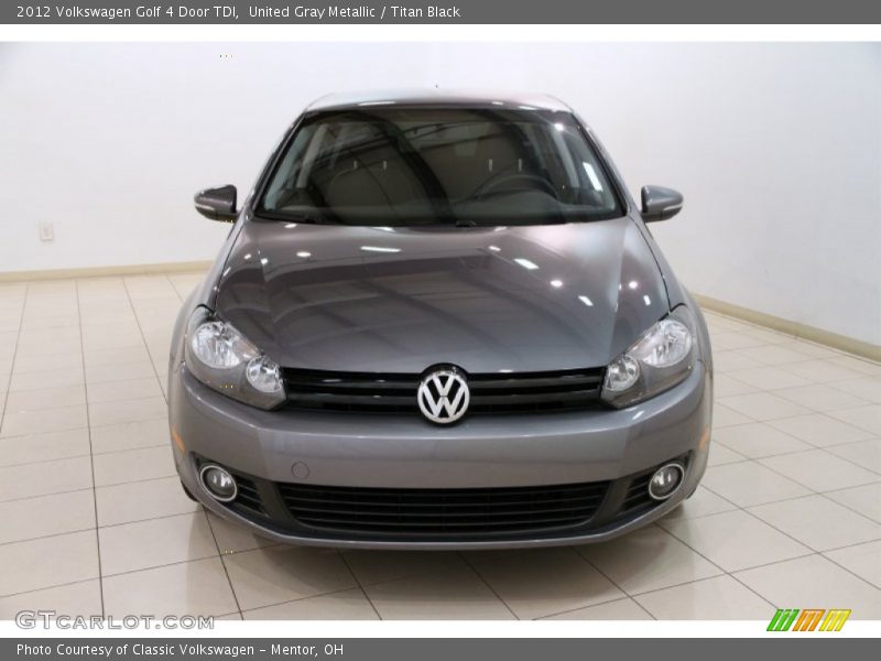 United Gray Metallic / Titan Black 2012 Volkswagen Golf 4 Door TDI