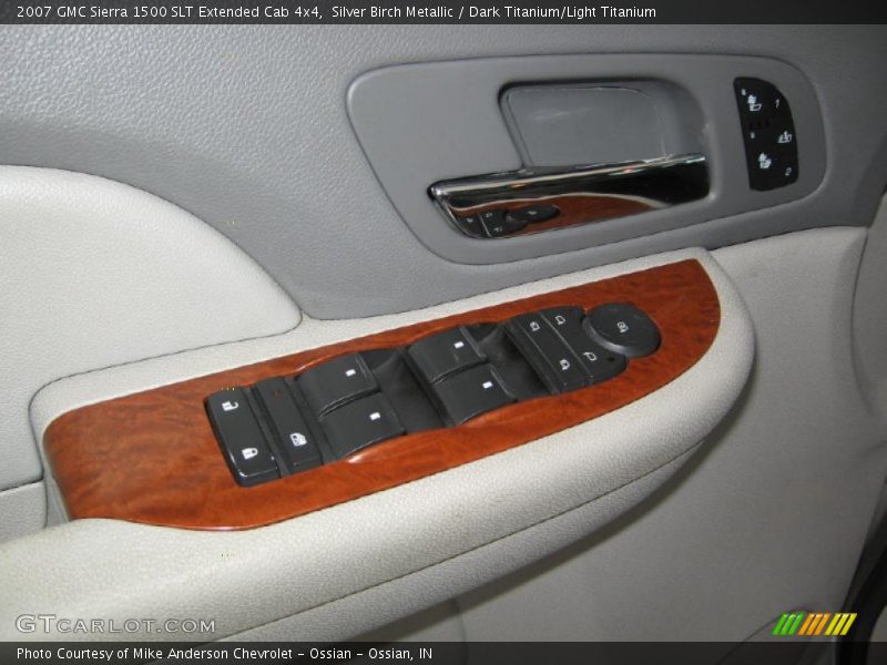 Silver Birch Metallic / Dark Titanium/Light Titanium 2007 GMC Sierra 1500 SLT Extended Cab 4x4